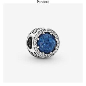 Pandora Blue and Silver Charm Bracelet